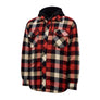 Hard Yakka Quilted Flannel Shacket - Red
