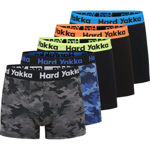 Hard Yakka Cotton Trunk Five Pack - Multi