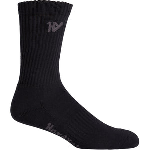 Hard Yakka Crew Five Pack Worksock - Black