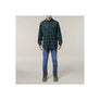 Hard Yakka Long Sleeve Check Flannel Shirt - Green