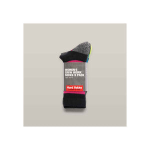 Hard Yakka Women's Crew 3 Pack Work Sock - Multicoloured