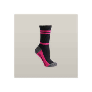 Hard Yakka Women's Crew 3 Pack Work Sock - Multicoloured