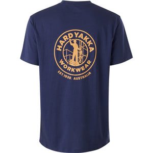 Hard Yakka Heritage Icon Short Sleeve Tee - Navy