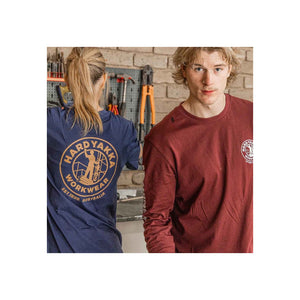 Hard Yakka Heritage Icon Long Sleeve Tee - Navy