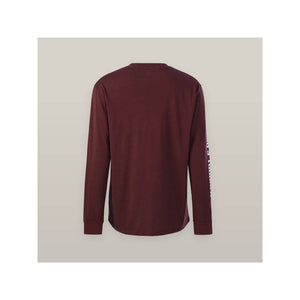 Hard Yakka Heritage Icon Long Sleeve Tee - Burgundy