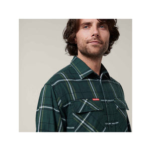 Hard Yakka Core Flannel Shirt - Green