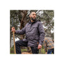 Hard Yakka Quilted Solid Shacket - Charcoal