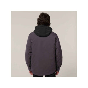 Hard Yakka Quilted Solid Shacket - Charcoal