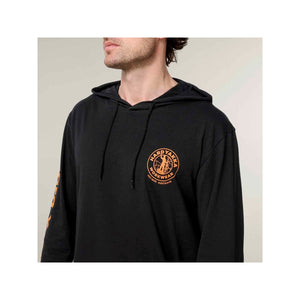 Hard Yakka Hooded Long Sleeve Tee - Black