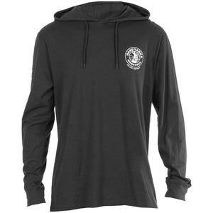 Hard Yakka Hooded Long Sleeve Tee - Charcoal