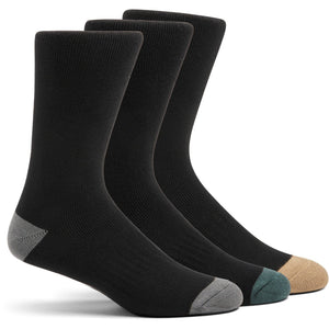 Hard Yakka Core Bamboo Rich Padded Crew Sock - 3 Pack - Multicoloured