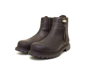 Bareback Hudson Ankle Boots - Chocolate