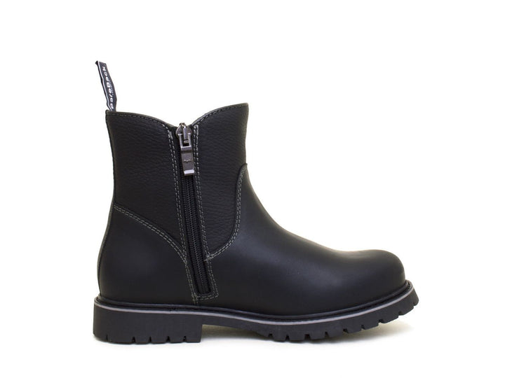 Quebec Waterproof Zip Up Ankle Boots - Black