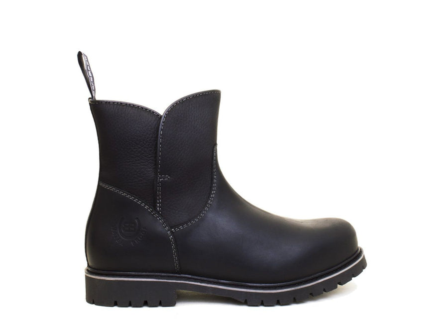 Quebec Waterproof Zip Up Ankle Boots - Black