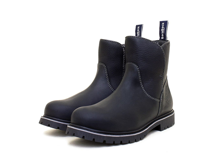 Quebec Waterproof Zip Up Ankle Boots - Black