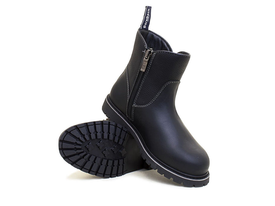 Quebec Waterproof Zip Up Ankle Boots - Black