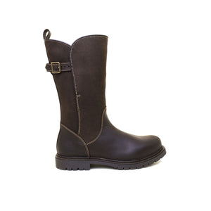 Bareback Quebec Waterproof Zip-up Fur Lined Boots - Brown