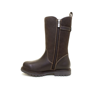 Bareback Quebec Waterproof Zip-up Fur Lined Boots - Brown