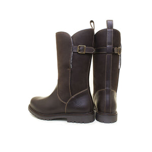 Bareback Quebec Waterproof Zip-up Fur Lined Boots - Brown