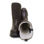 Quebec Waterproof Zip-up Fur Lined Boots - Brown