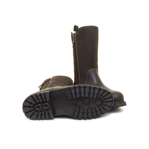 Bareback Quebec Waterproof Zip-up Fur Lined Boots - Brown