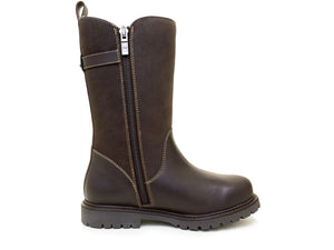Bareback Quebec Waterproof Zip Up Mid Calf Boots - Brown