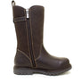 Quebec Waterproof Zip Up Mid Calf Boots - Brown