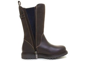 Bareback Quebec Waterproof Zip Up Mid Calf Boots - Brown