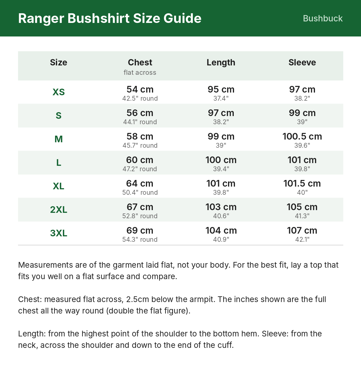 Size guide