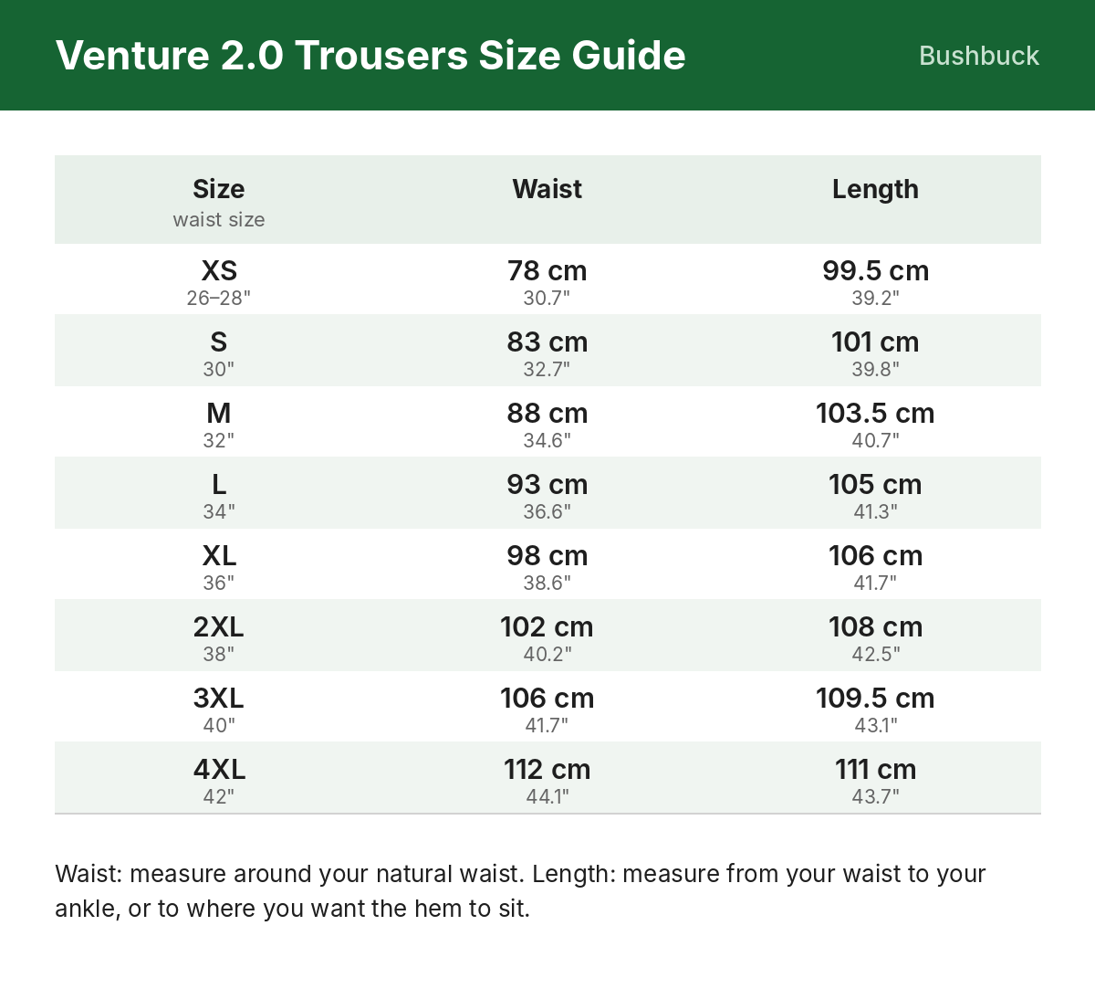 Size guide