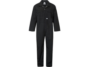366 Fort Zip Front Coverall - Black