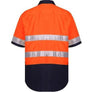 Ritemate Cotton Open Front Short Sleeved Work Shirt with 3M Tape (Non ISO 20471) - RM107V2RS